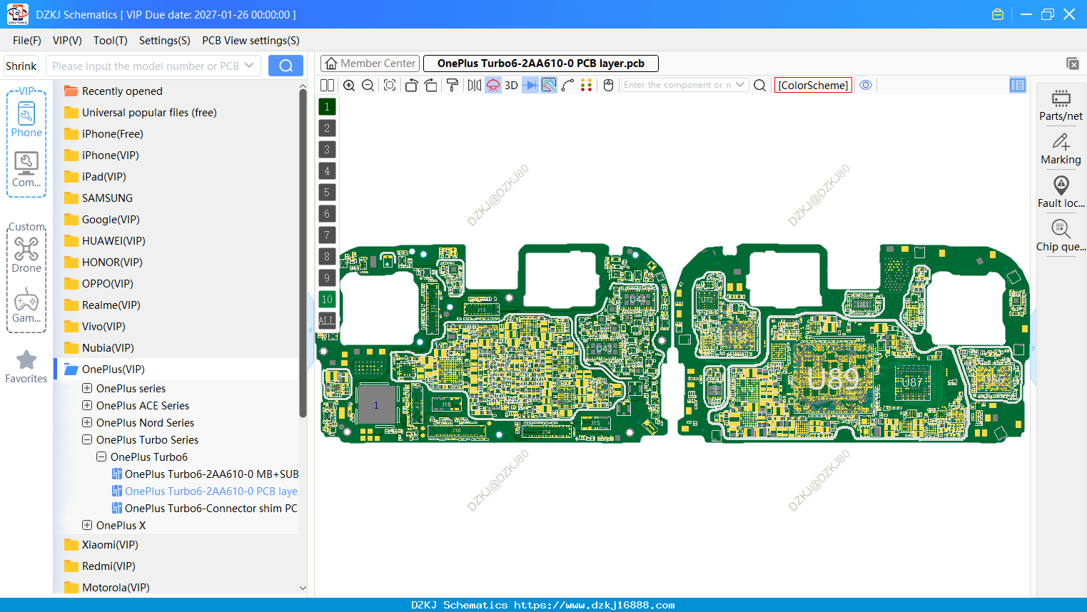 OnePlus Turbo6-2AA610-0 PCB Layer